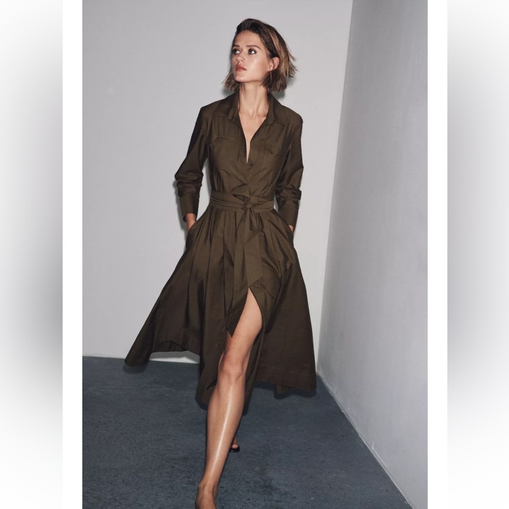 ZW COLLECTION POPLIN SHIRT DRESS